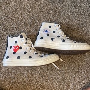 CDG // CONVERSE MENS 4/ W 6 HARDLY WORN